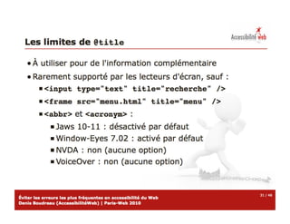 Atelier erreurs-accessibilite