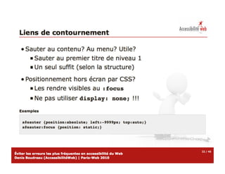 Atelier erreurs-accessibilite