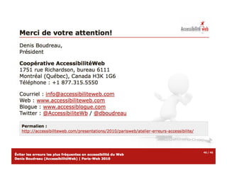 Atelier erreurs-accessibilite