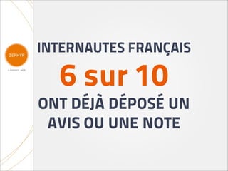 INTERNAUTES FRANÇAIS

  6 sur 10
ONT DÉJÀ DÉPOSÉ UN
 AVIS OU UNE NOTE
 