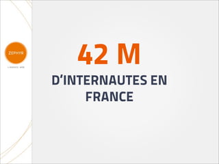 42 M
D’INTERNAUTES EN
     FRANCE
 
