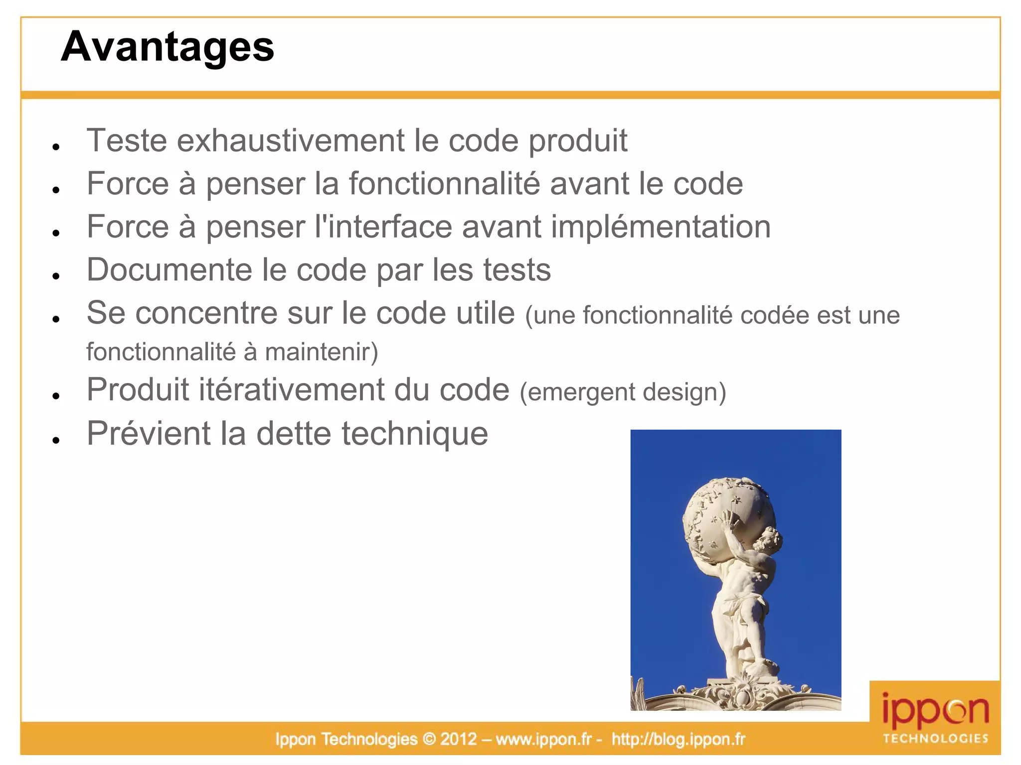 Atelier TDD (Test Driven Development)