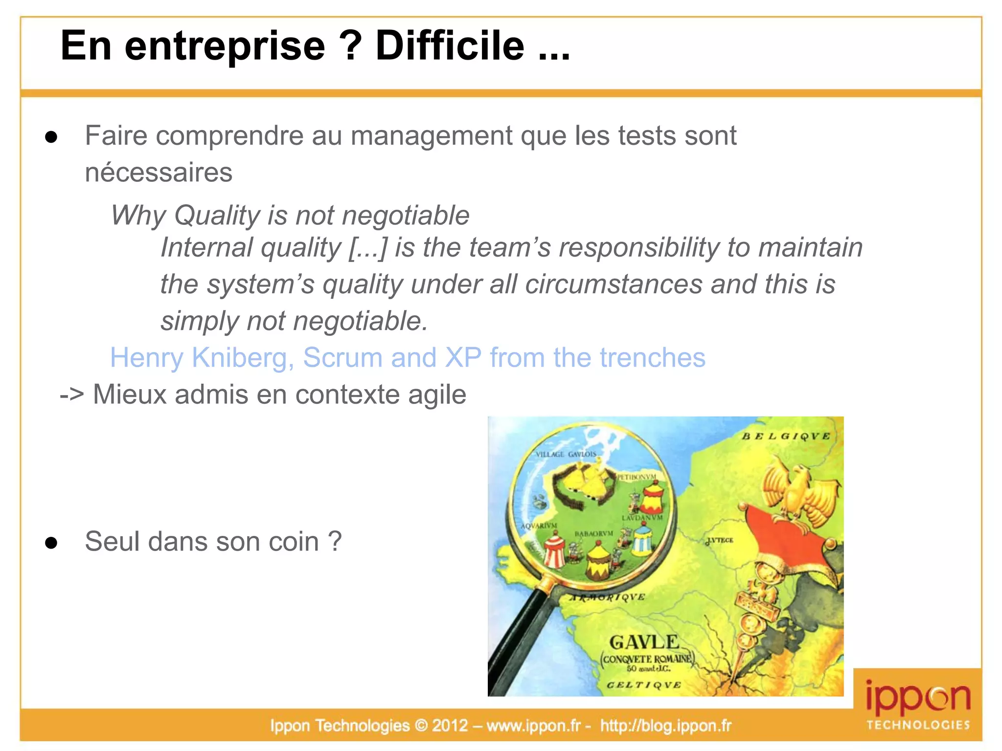 Atelier TDD (Test Driven Development)