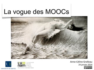 La vogue des MOOCs

Anne-Céline Grolleau
24 janvier 2014

 