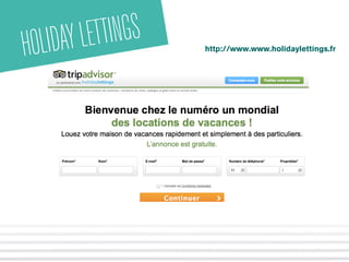 HOLIDAYLETTINGS http://www.www.holidaylettings.fr
 