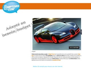 Atelier 10 conseils pour réussir son site internet
 