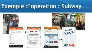 Exemple d’opération : Subway
 