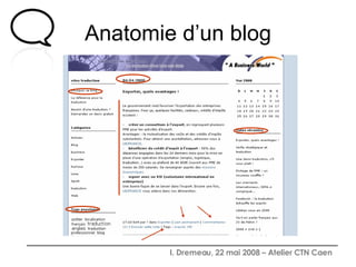 Anatomie d’un blog 