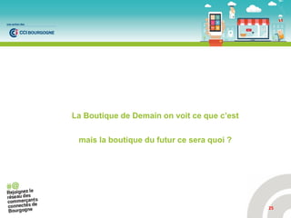 La Boutique de Demain on voit ce que c’est
mais la boutique du futur ce sera quoi ?
25
 