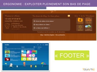 ERGONOMIE : EXPLOITER PLEINEMENT SON BAS DE PAGE
« FOOTER »
 