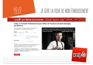 YELP JEGÈRELAFICHEDEMONÉTABLISSEMENT
 