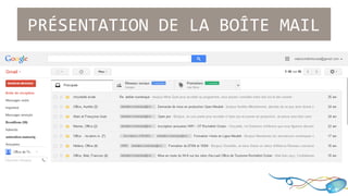PRÉSENTATION DE LA BOÎTE MAIL 
 