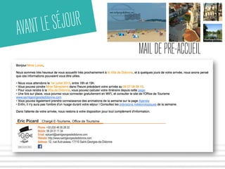 AVANT LE SÉJOUR 
MAIL DE PRÉ-ACCUEIL 
 