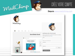 CRÉEZ VOTRE COMPTE 
Depuis www.mailchimp.com 
 