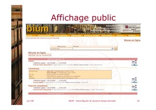 juin-08 BIUM - Claire Nguyen & Laurence Karpp-Lahmaidi 18
Affichage public
 