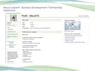 Maud Larpent - Business Development, Partnerships TripAdvisor 