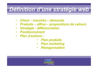 Titre titre titreDéfinition d’une stratégie web
 