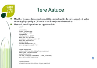 Les actions marketing… Quelle est votre meilleure source de prospects ? 