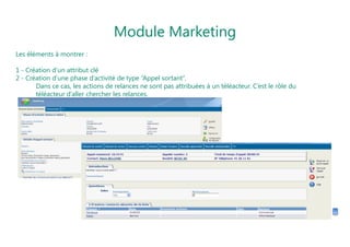 Qualifier le Projet du clientVérifier la validité du projet- Quel est l'ordre de grandeur de votre budget pour ce projet ? - Quand désirez-vous aller de l'avant avec ce projet ? - À part vous, qui est impliqué dans cette décision ? - Si vous n'allez pas de l'avant avec cette solution, quelles en seront les conséquences ? Rappel : ne pas susciter le besoin mais répondre à un besoin Ne pas aller plus loin !Eviter les « c’est trop compliqué », « j’ai pas besoin de tout cela »… 