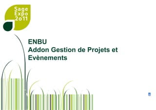 ENBUAddonGestion de Projets et Evènements