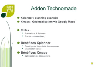 Addon Business DocumentsPrix DEL / DUARemise Partenaire : 40%/30%FormationVente & Avant vente : 2h (gratuite)Technique : 3 jours 800 €Jours d’implémentationOutils MarketingPEI Video de démonstration & PPT & PlaquetteSupport en avant vente de l’équipe BdocIntranet sécurisé partenaireContact Commercial :Laurent Delaporte 01 46 10 90 90LDELAPORTE@bdoc.comwww.bDoc.comStand Sage Expo