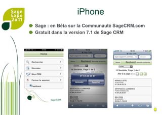 Envoi d’un SMS simple via le numéro de mobileColonne supplémentaire pour envoi direct de SMS par 1 clic sur le n° de portable