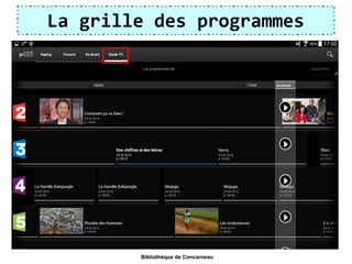 La grille des programmes
Bibliothèque de Concarneau
 