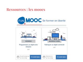 Ressources : les moocs
 