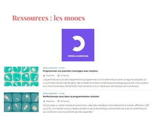 Ressources : les moocs
 