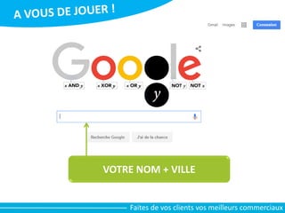 VOTRE NOM + VILLE
Faites de vos clients vos meilleurs commerciaux
 