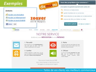 Exemples
Faites de vos clients vos meilleurs commerciaux
 
