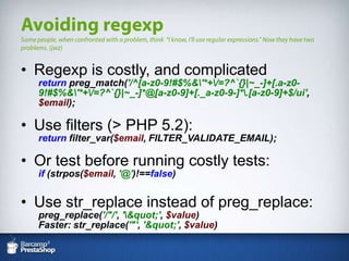 Big problem - non unique queries1.3.10, simulation of command process:Index – search – authentication – order (11 pages total) 3001 SQL queries, but only 1314 uniques! (44%) PHP - SQL