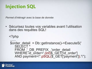 Grosproblème, requêtes non uniques: 1.3.10, simulation du processus de commande:Index – recherche – connexion – commande(11 pages au total)3001 requêtes SQL, maisseulement 1314 uniques! (44%) PHP - SQL