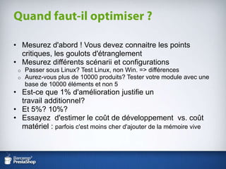 Les 4 pilliers de la performanceInfrastructure(serveurs, bases de données)