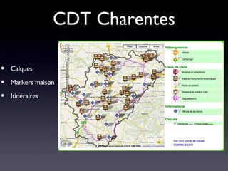 CDT Charentes Calques Markers maison Itinéraires 