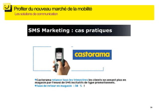 Profiter du nouveau marché de la mobilité
Les solutions de communication




                                            24
 