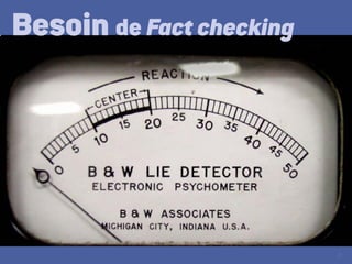 23
Besoin de Fact checking
 