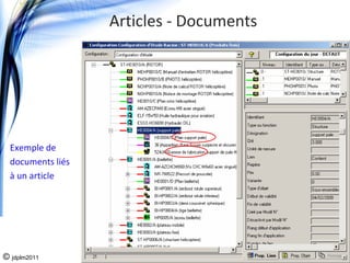 Articles ‐ Documents




  Exemple de 
  documents liés 
  à un article




© jdplm2011
 