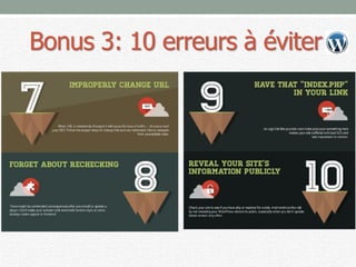 Bonus 3: 10 erreurs à éviter
 