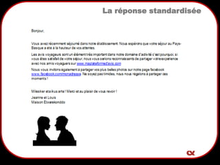 16
La réponse standardisée
 