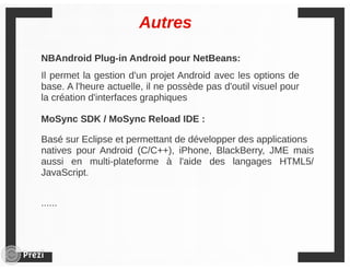 Workshop Android - Conférence IC4T Nouakchott 2014