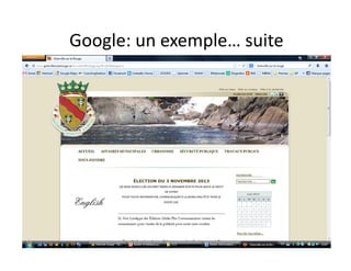 Google: un exemple… suite
 