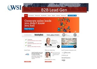 B2B Lead Gen
 