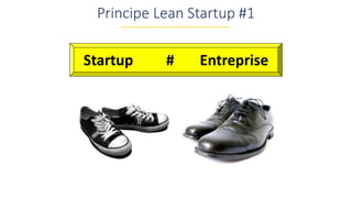 Principe Lean Startup #1
Startup # Entreprise
 