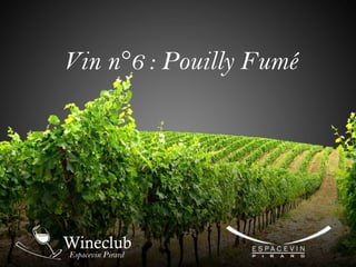 Vin n°6 : Pouilly Fumé
 