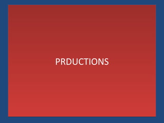 PRDUCTIONSPRDUCTIONS
 