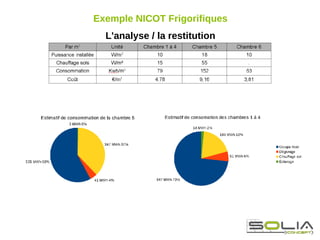 Exemple NICOT Frigorifiques
  L'analyse / la restitution
 