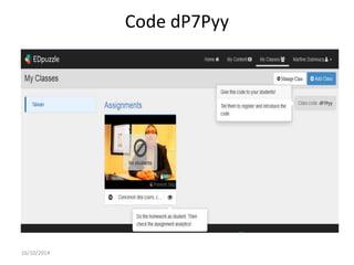 Code dP7Pyy 
16/10/2014 
 