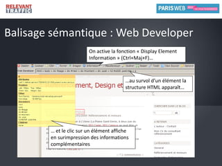 Seules les redirections coté serveur sont correctement suivies par les moteurs (la 301 étant la seule transmettant du PageRank).«  Identifiez clairement la destination de chaque lien.  (13.1) »