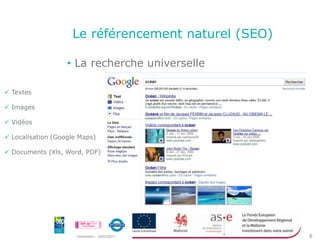 Le référencement naturel (SEO) Référencement vs positionnementDans la grande distribution, les produits sont référencés en d’autres termes, trouvables. Pour mettre en évidence certains d’entre eux, on va les placer au niveau des yeux des consommateurs ce qui les rend plus visibles 